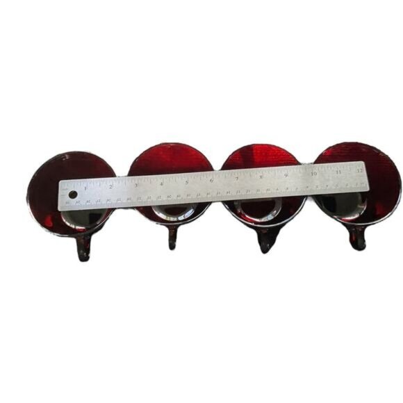 Anchor Hocking Royal Ruby Red Glass Coffee Cups Set Of 4 - Picture 6 of 6